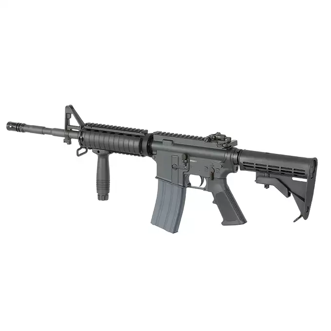 [Zestaw] Replika Gazowa Karabinka M4A1 RIS SOPMOD 14.5" - Black [CGS] + Regulowany zestaw zaworów mocy CGS do TM MWS [CGS]