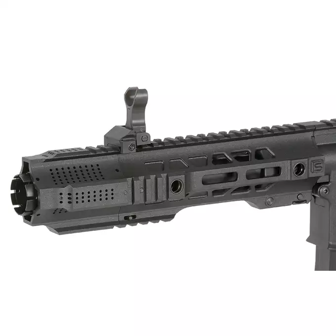 [Zestaw] Replika karabinka SAI GRY 7.5" Pistol - Black [6mmProShop] + Stalowy magazynek Mid-Cap na 150 kulek do serii AR-15/M4 - Black