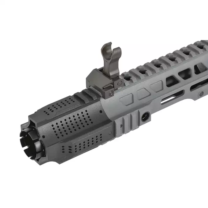 [Zestaw] Replika karabinka SAI GRY 6.5" Pistol - Grey [6mmProShop] + Stalowy magazynek Mid-Cap na 150 kulek do serii AR-15/M4 - Black