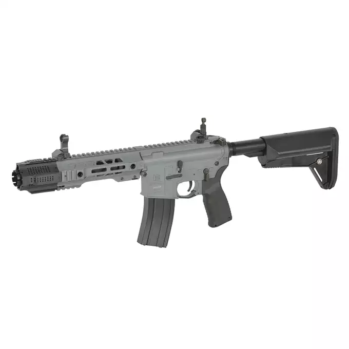 [Zestaw] Replika karabinka SAI GRY 6.5" Pistol - Grey [6mmProShop] + Stalowy magazynek Mid-Cap na 150 kulek do serii AR-15/M4 - Black