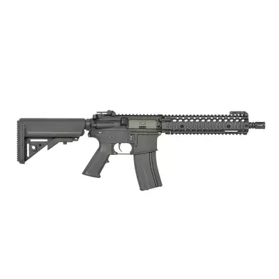 [Zestaw] Replika karabinka Daniel Defense MK18 Mod1 Sports Line ETU [EMG] + Stalowy magazynek mid-cap na 120 kulek do M4/AR15 - Black [S&amp;T]