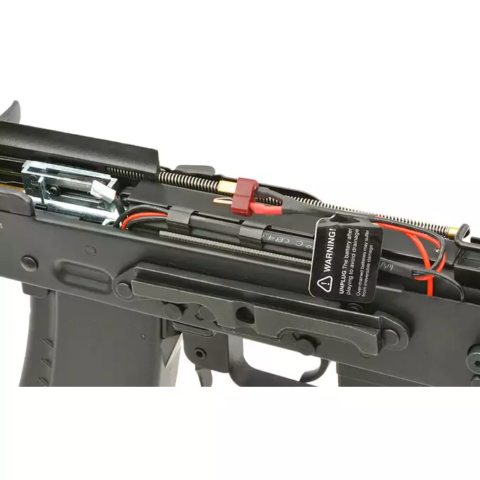 [Zestaw] CM.053C Full Steel AK replika Eshooter ETU [CYMA] + Mini ładowarka Gens ace Imars G-Tech + Akumulator Li-Po 1000mAh 11,1V 20/40C - T-connector [8FIELDS]