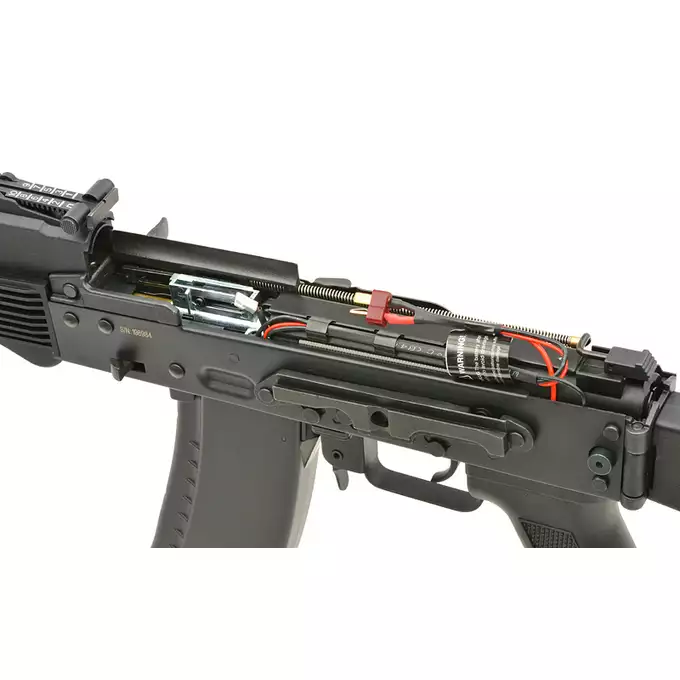 [Zestaw] CM.053D Full Steel AK replika Eshooter ETU [CYMA] + Mini ładowarka Gens ace Imars G-Tech + Akumulator Li-Po 1000mAh 11,1V 20/40C - T-connector [8FIELDS]