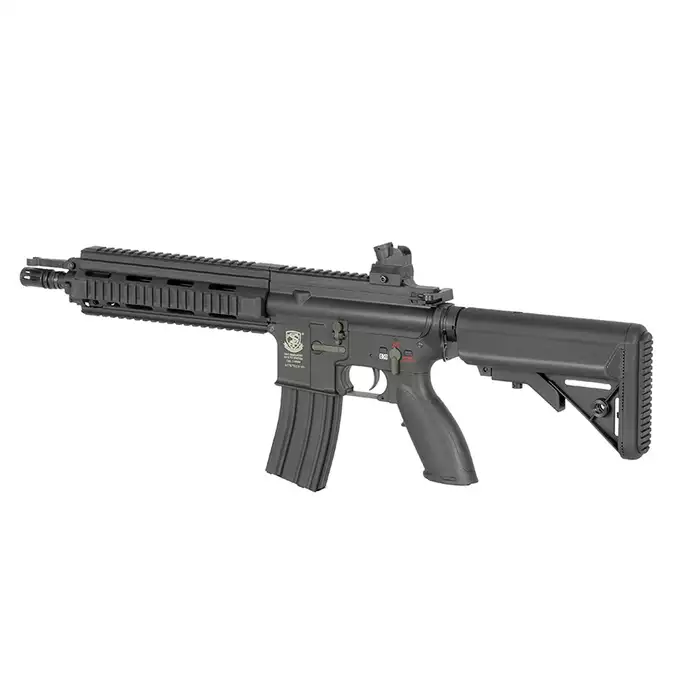[Zestaw] Replika karabinka ST416D Sports Line ETU [S&amp;T] + Stalowy magazynek Mid-Cap na 150 kulek do serii AR-15/M4 - Black