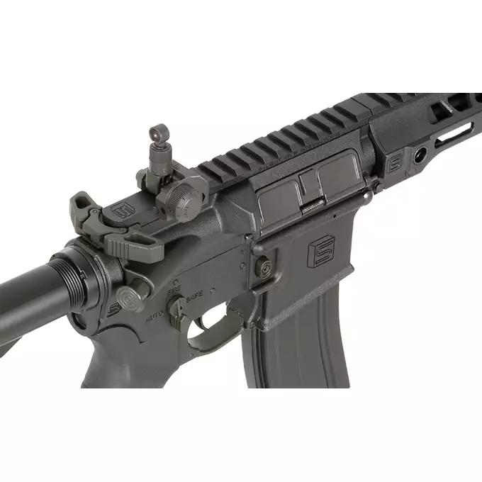 [Zestaw] Replika karabinka SAI GRY 7.5" Pistol - Black [6mmProShop] + Stalowy magazynek Mid-Cap na 150 kulek do serii AR-15/M4 - Black