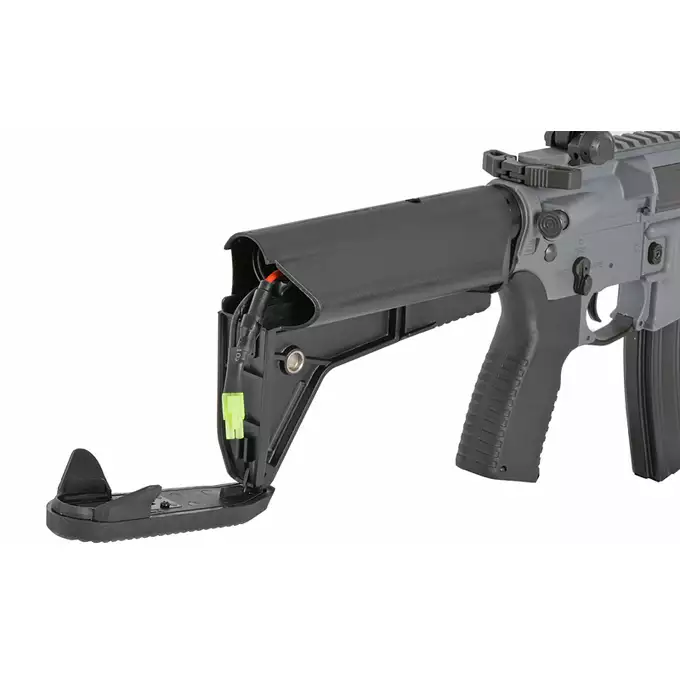 [Zestaw] Replika karabinka SAI GRY 6.5" Pistol - Grey [6mmProShop] + Stalowy magazynek Mid-Cap na 150 kulek do serii AR-15/M4 - Black