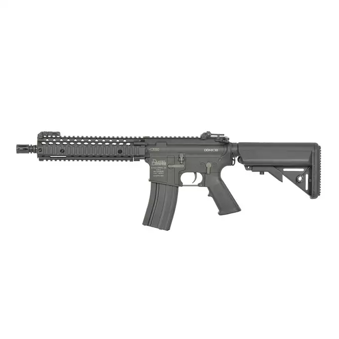 [Zestaw] Replika karabinka MK18 Mod1 DD Sports Line ETU [S&amp;T] + Stalowy magazynek Mid-Cap na 150 kulek do serii AR-15/M4 - Black