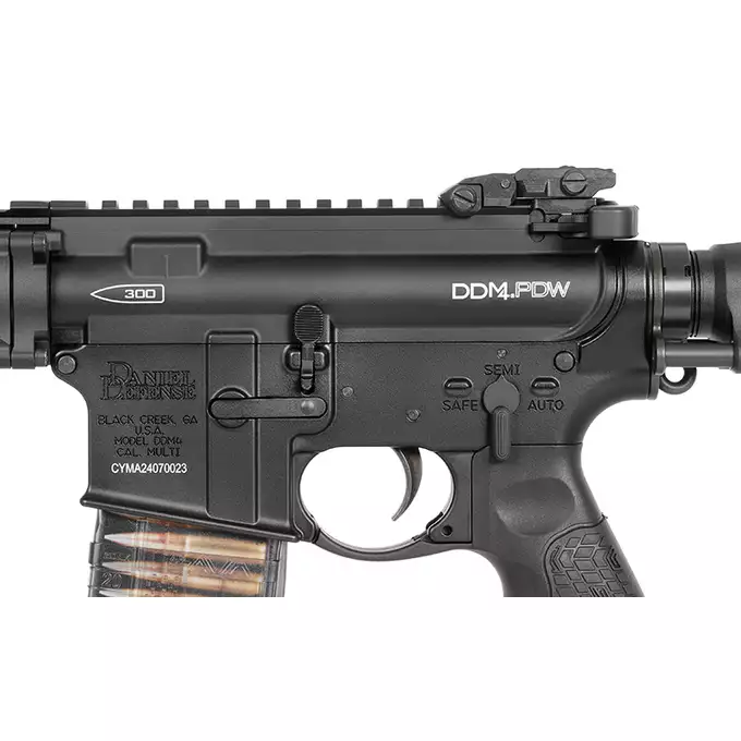 [Zestaw] Gazowa replika Daniel Defense DDM4 CQB PDW - Black [EMG] + Regulowany zestaw zaworów mocy CGS do TM MWS [CGS]