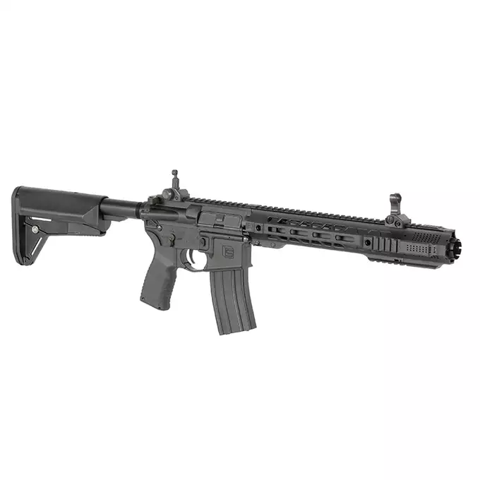 [Zestaw] Replika karabinka SAI GRY 10" SBR - Black [6mmProShop] + Stalowy magazynek Mid-Cap na 150 kulek do serii AR-15/M4 - Black