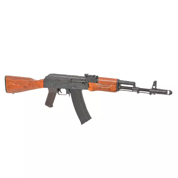 [Zestaw] CM.056 Full Steel AK replika Eshooter ETU [CYMA] + Mini ładowarka Gens ace Imars G-Tech + Akumulator Li-Po 1000mAh 11,1V 20/40C - T-connector [8FIELDS]