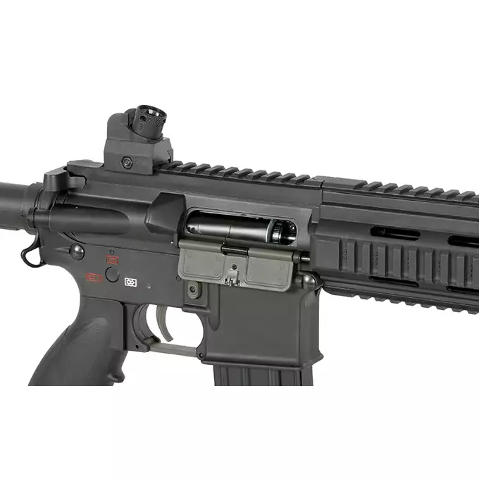 [Zestaw] Replika karabinka ST416D Sports Line ETU [S&amp;T] + Stalowy magazynek Mid-Cap na 150 kulek do serii AR-15/M4 - Black