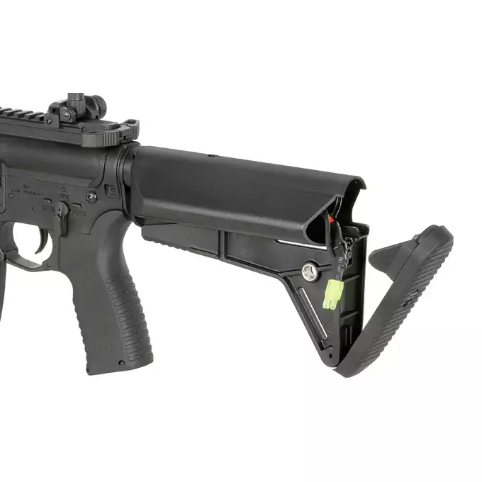 [Zestaw] Replika karabinka SAI GRY 10" SBR - Black [6mmProShop] + Stalowy magazynek Mid-Cap na 150 kulek do serii AR-15/M4 - Black
