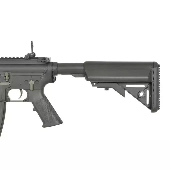 [Zestaw] Replika karabinka M4 URX4 11.5" Sports Line ETU [S&amp;T] + Stalowy magazynek Mid-Cap na 150 kulek do serii AR-15/M4 - Black