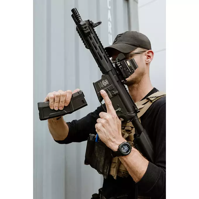 [Zestaw] Replika karabinka M4 CQB 9.5" Sports Line ETU [S&amp;T] + Celownik kolimatorowy Victoptics T1 1x35 - black [Vector Optics]