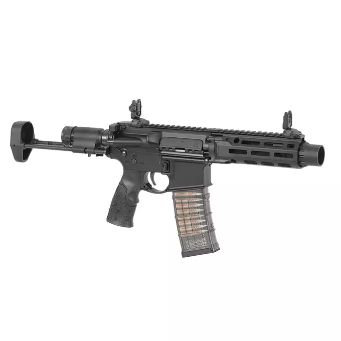 [Zestaw] Gazowa replika Daniel Defense DDM4 CQB PDW - Black [EMG] + Regulowany zestaw zaworów mocy CGS do TM MWS [CGS]