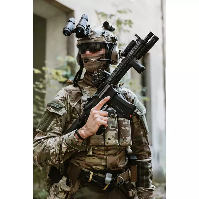 [Zestaw] Replika karabinka Daniel Defense MK18 Mod1 Sports Line ETU [EMG] + Celownik kolimatorowy Victoptics T1 1x35 - black [Vector Optics]