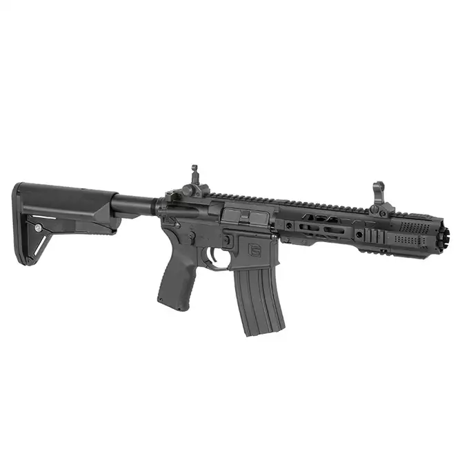 [Zestaw] Replika karabinka SAI GRY 7.5" Pistol - Black [6mmProShop] + Stalowy magazynek Mid-Cap na 150 kulek do serii AR-15/M4 - Black