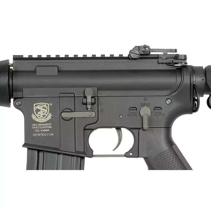 [Zestaw] Replika Karabinka M4 CQB-R MOD0 Sports Line ETU [S&amp;T] + Celownik Victoptics 1x35 - black [Vector Optics]