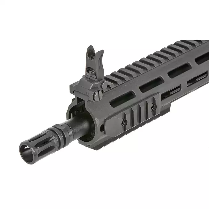 [Zestaw] Replika karabinka M4 URX4 11.5" Sports Line ETU [S&amp;T] + Stalowy magazynek Mid-Cap na 150 kulek do serii AR-15/M4 - Black