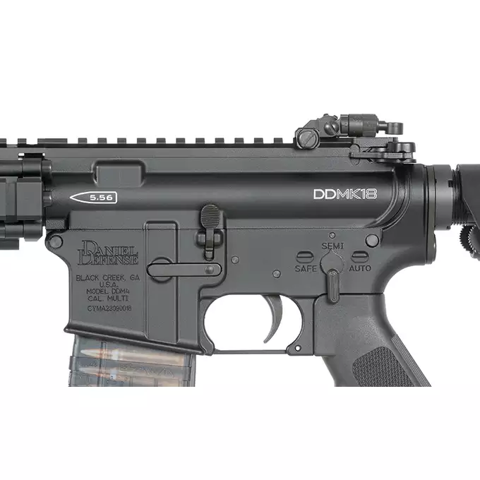 [Zestaw] Replika Gazowa Karabinka Daniel Defense DDMK18 - Black [EMG] + Regulowany zestaw zaworów mocy CGS do TM MWS [CGS]