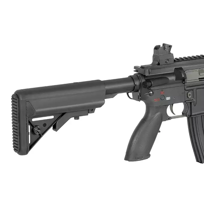 [Zestaw] Replika karabinka ST416D Sports Line ETU [S&amp;T] + Stalowy magazynek Mid-Cap na 150 kulek do serii AR-15/M4 - Black