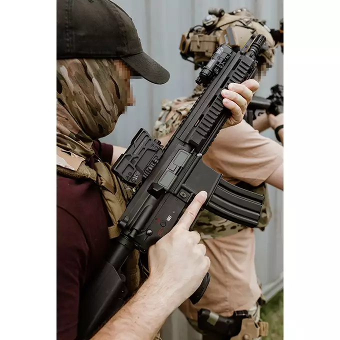 [Zestaw] Replika karabinka ST416D Sports Line ETU [S&amp;T] + Celownik kolimatorowy Victoptics T1 1x35 - black [Vector Optics]