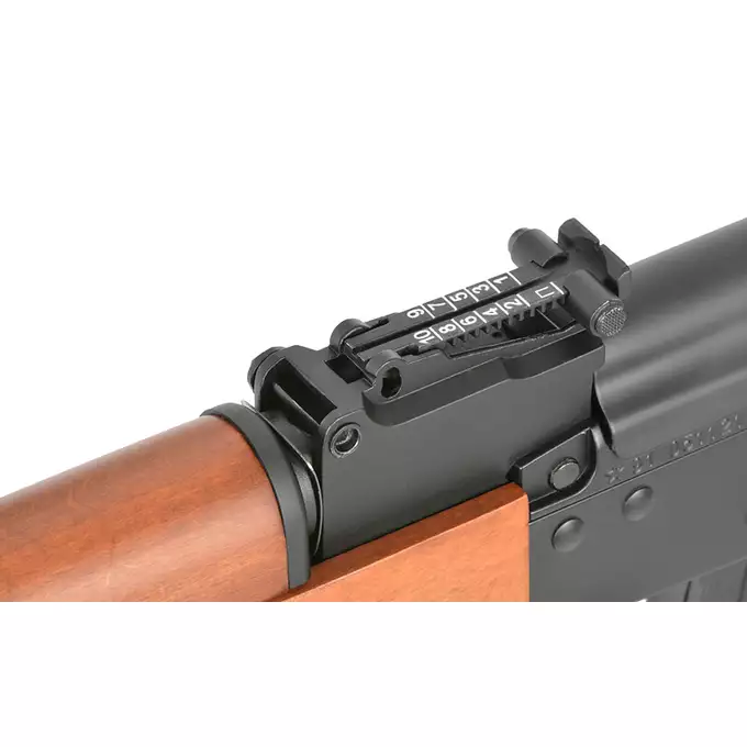[Zestaw] Replika karabinka Typ 56 [Double Bell] + Metalowy Mid-Cap na 150 kulek do AK47/AKM - Black [BattleAxe]