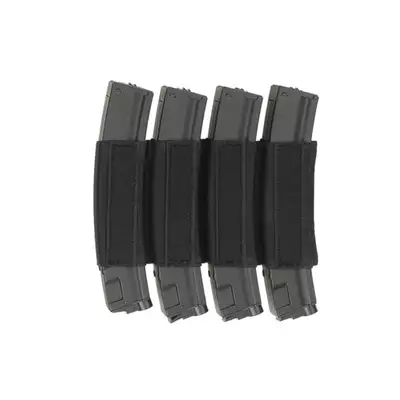 [Zestaw] MOLLE kangurowy panel przedni - Olive [8FIELDS] + Poczwórna wkładka na magazynki pistoletowe MP5/SMG - Black [8FIELDS]