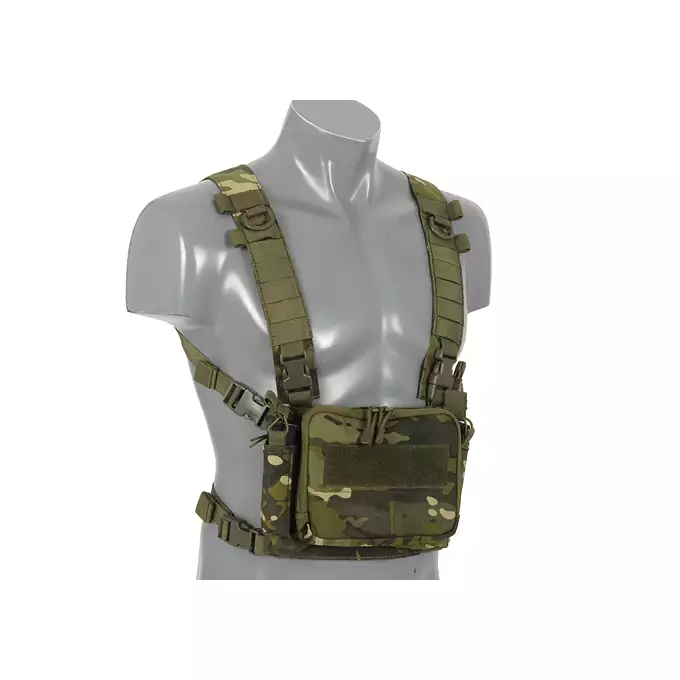 [Zestaw] Kompaktowy wielozadaniowy Chest Rig - MT [8FIELDS] + Podwójna wkładka na magazynki karabinowe AR-10/SR25 - Black [8FIELDS]