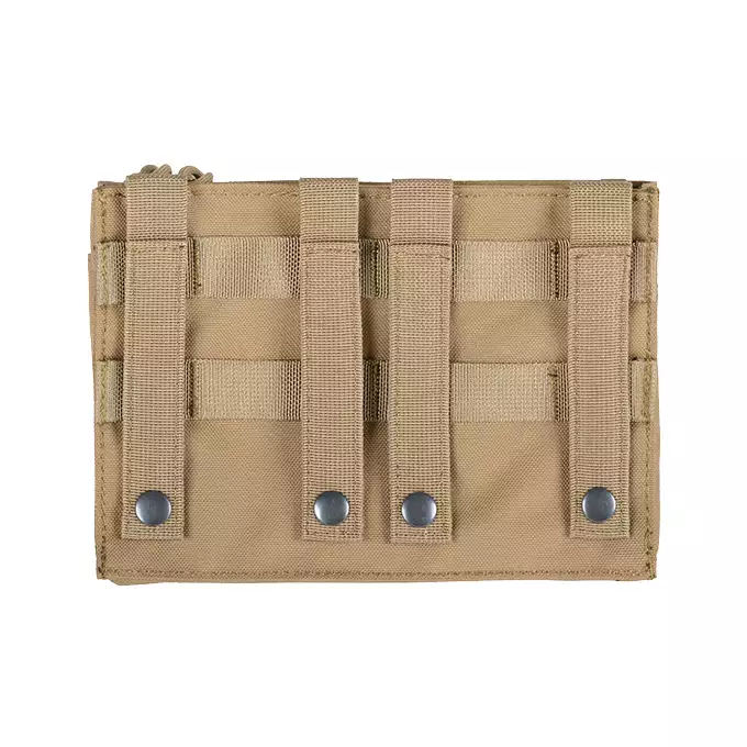 [Zestaw] MOLLE kangurowy panel przedni - Coyote [8FIELDS] + Potrójna wkładka na magazynki karabinowe AR-15/M4 - Black [8FIELDS]