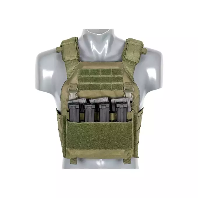 [Zestaw] Kompaktowy wielozadaniowy Chest Rig - Coyote [8FIELDS] + Potrójna wkładka na magazynki karabinowe AR-15/M4 - Black [8FIELDS]