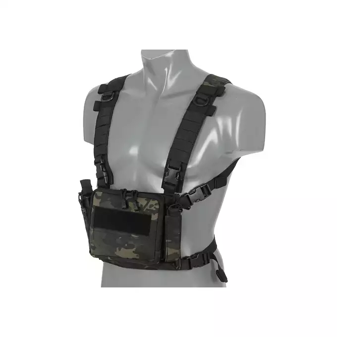 [Zestaw] Kompaktowy wielozadaniowy Chest Rig - MB [8FIELDS] + Podwójna wkładka na magazynki karabinowe AR-10/SR25 - Black [8FIELDS]