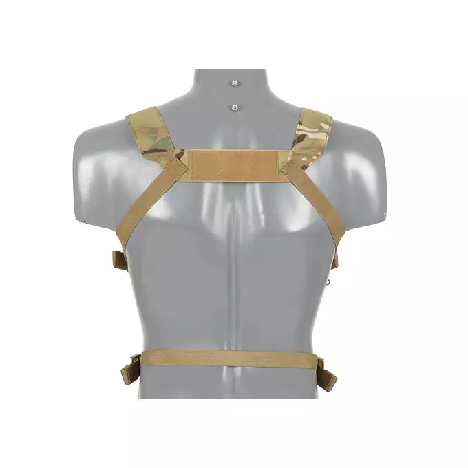 [Zestaw] Kompaktowy wielozadaniowy Chest Rig - Multicamo [8FIELDS] + Potrójna wkładka na magazynki karabinowe AR-15/M4 - Black [8FIELDS]