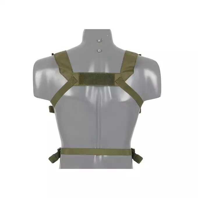 [Zestaw] Kompaktowy wielozadaniowy Chest Rig - Olive [8FIELDS] + Potrójna wkładka na magazynki karabinowe AR-15/M4 - Black [8FIELDS]