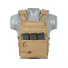 [Zestaw] MOLLE kangurowy panel przedni - Coyote [8FIELDS] + Potrójna wkładka na magazynki karabinowe AR-15/M4 - Black [8FIELDS]