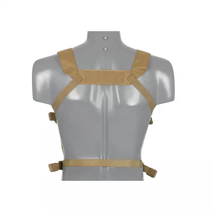 [Zestaw] Kompaktowy wielozadaniowy Chest Rig - Coyote [8FIELDS] + Podwójna wkładka na magazynki karabinowe AR-10/SR25 - Black [8FIELDS]