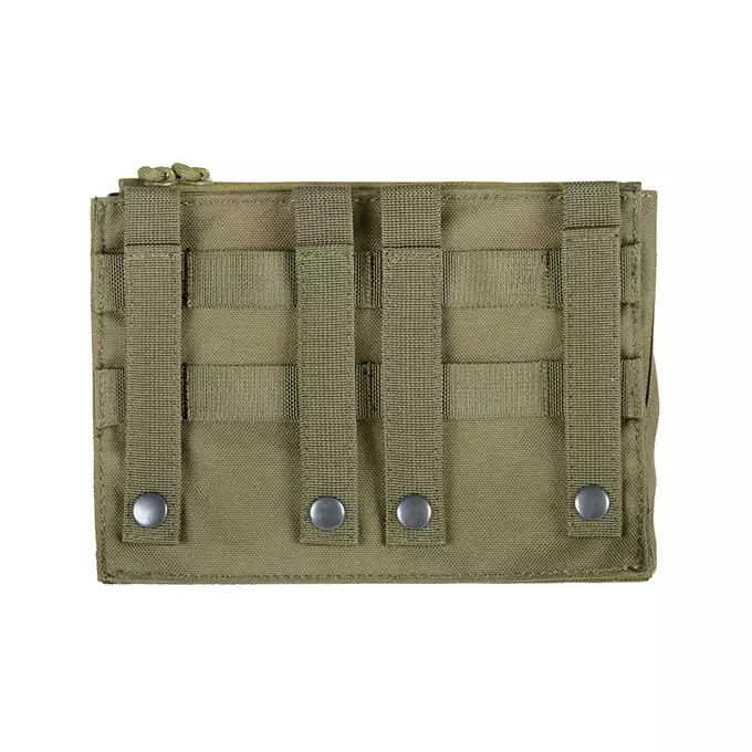 [Zestaw] MOLLE kangurowy panel przedni - Olive [8FIELDS] + Podwójna wkładka na magazynki karabinowe AR-10/SR25 - Black [8FIELDS]