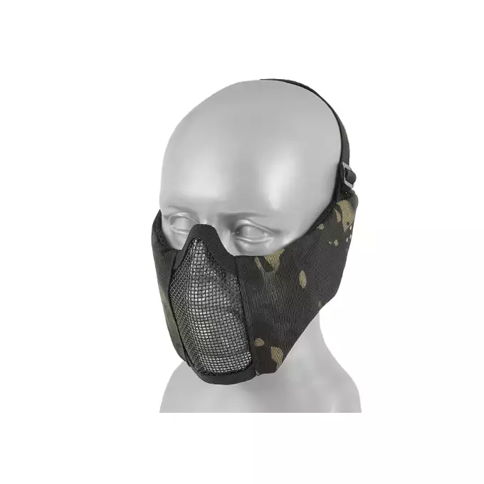 Low-Profile Protective Mask with Cheek and Ear Protection type A - Multicamo Black [8FIELDS]