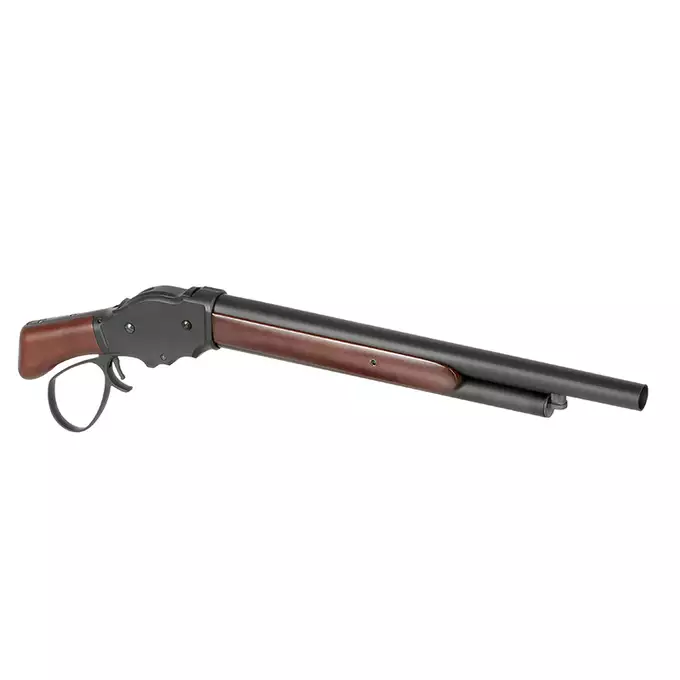 [Zestaw] Replika strzelby M1887 Lever Action - Real Wood [S&amp;T] + Zestaw 5 Naboi na 3 Kulek do Strzelby M1887 Green Gaz [S&amp;T]
