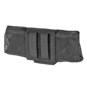 Laser Cut Foldable Mesh Dump Pouch - Black [8FIELDS]