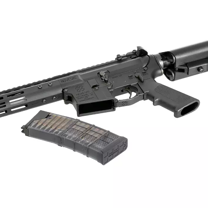[Set] Noveske 10.5" Gen III Shorty 300BLK GBBR Replica - Black [EMG] + 30rd Lancer L5AWM 300BLK Style Train-Safe GBBR Magazine - Blue [EMG]