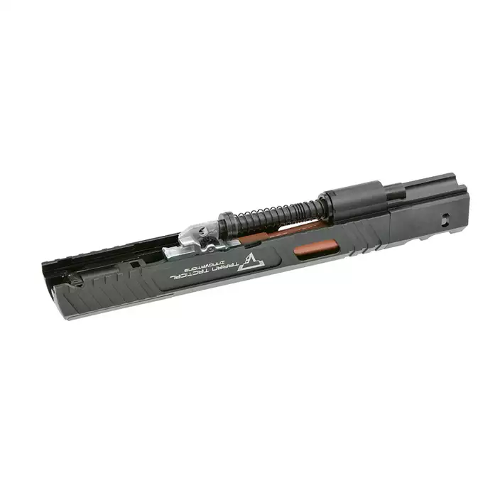 [Zestaw] Replika pistoletu TTI Combat Master Alpha - Black [JAG Arms] + Długi magazynek do modeli Hi-Capa R501/R603/R604 - Silver [JAG Arms]