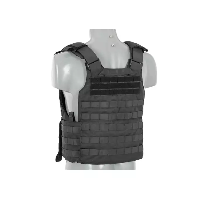 [Zestaw] Kamizelka taktyczna Goliath XL- Black [8FIELDS] + Elastyczna podwójna ładownica na magazynki pistoletowe - Czarny