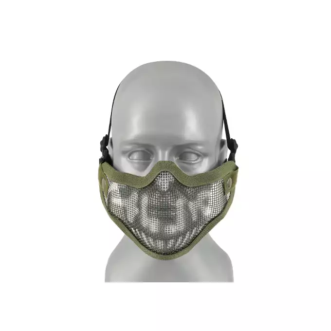 Steel Skull Mesh Mask - Olive [8FIELDS]