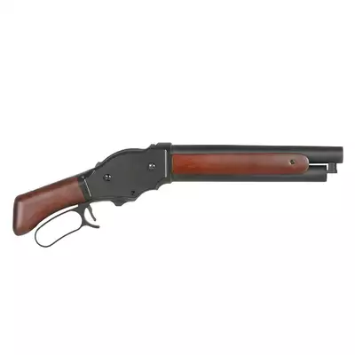 [Zestaw] Replika strzelby M1887 Short lever Action - Real Wood [S&amp;T] + Zestaw 5 Naboi na 3 Kulek do Strzelby M1887 Green Gaz [S&amp;T]