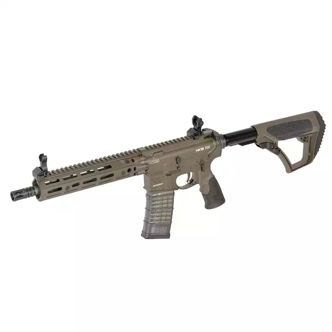 [Zestaw] Replika gazowa karabinka Daniel Defense DDM4 MK18 RIII 9.5 Lightning Serie - Brown [EMG] + Magazynek LANCER L5 5.56 AWN Green Gaz do karabinków gazowych CGS, MWS - Black [EMG]
