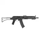 [Zestaw] Replika karabinka SLR AK-105 ETU Eshooter [CYMA] + Stalowy Mid-Cap na 140 kulek do AK74 - Black [BattleAxe]