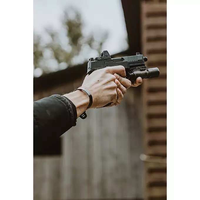 [Zestaw] Replika Pistoletu FN 509 GBB - Black [Cybergun] + Mikrokolimator pistoletowy - Black [PCS]