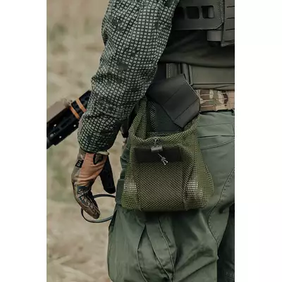 Laser Cut Foldable Mesh Dump Pouch - Black [8FIELDS]