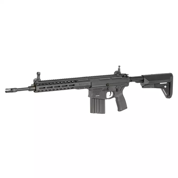 [Zestaw] Replika Barrett Rec10 Eshooter ETU - BLACK [EMG] + Magazynek Mid-Cap Lancer L7AWM 7.62 na 180 kulek do AR-10/SR-25 [EMG]
